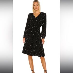RAILS Joy Onyx Starburst Dress in Black size Medium